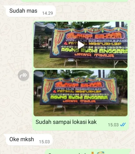 Pengiriman Papan Bunga Curug